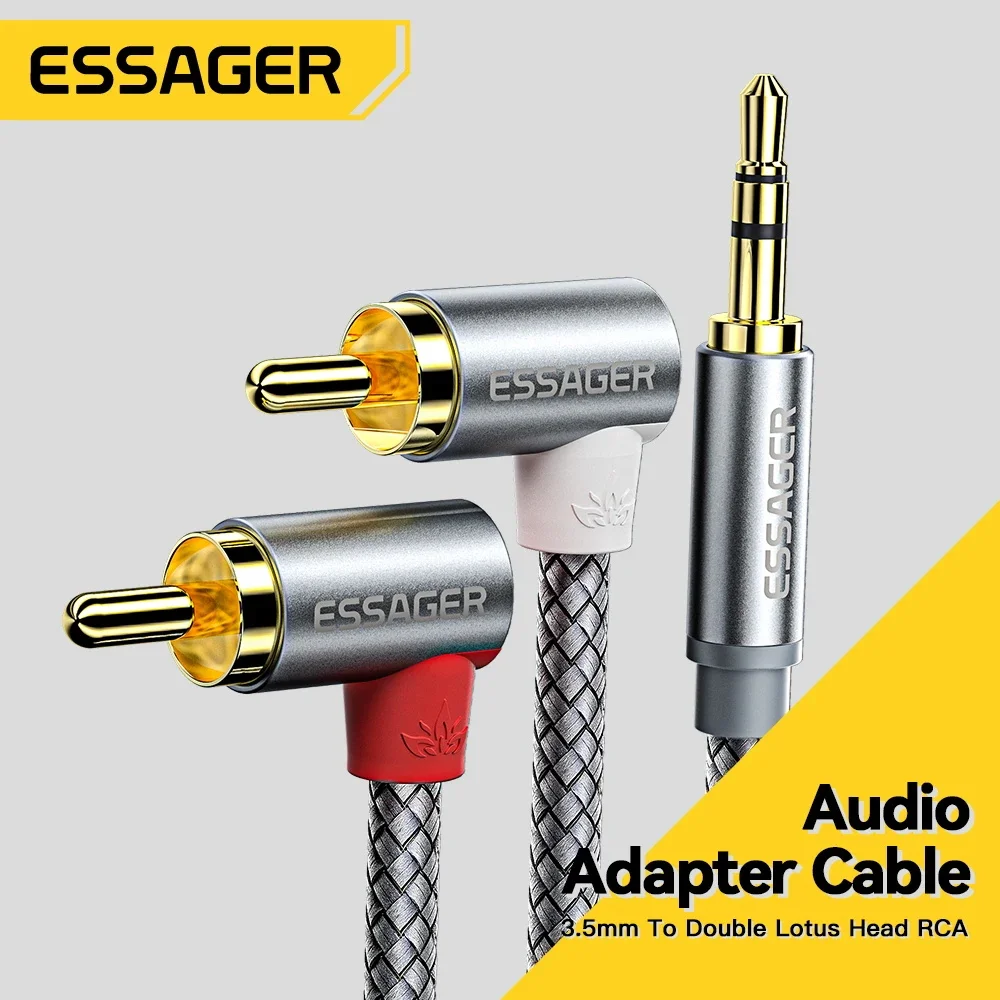 Home Cinema Choice - Essager 90 ° Angle RCA Audio