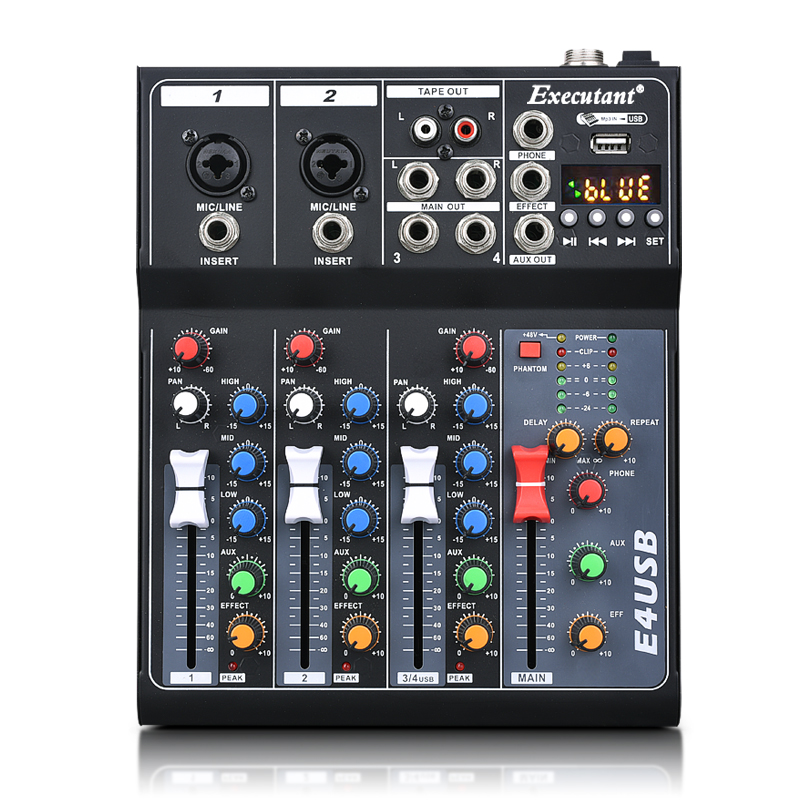 Home Cinema In - Professional 4-Channel Built-in Bluetooth Reverb Effect