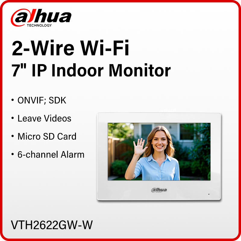 Home Cinema Screen - Dahua 2-Wire WiFi Indoor Monitor 7