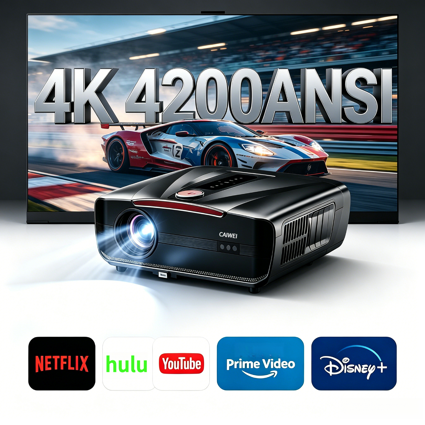 Netflix Home Cinema - New 4K Smart Projector Netflix Official