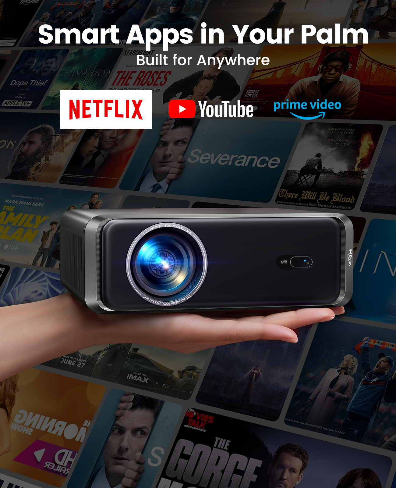 Netflix Home Cinema - Laresar A1 4K Android Wifi Projector