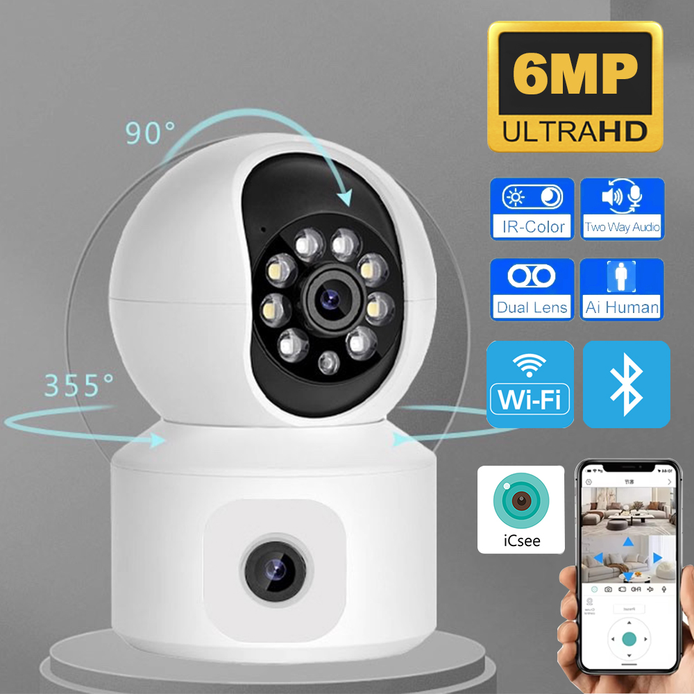 6MP iCsee WiFi IP Camera Dual  – обзор и цена Home Cinema Screen