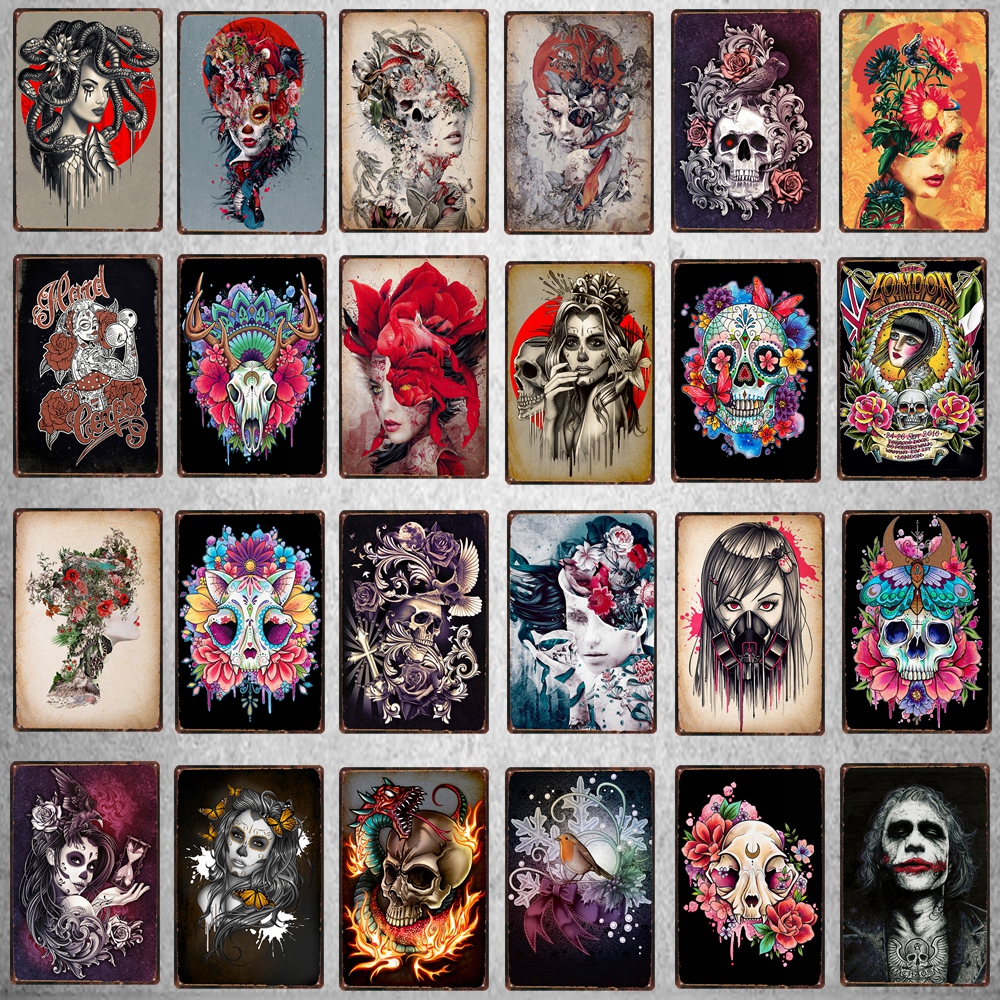 【YZFQ 】 Sugar Skull Plaque Met – обзор и цена Home Cinema Restaurant