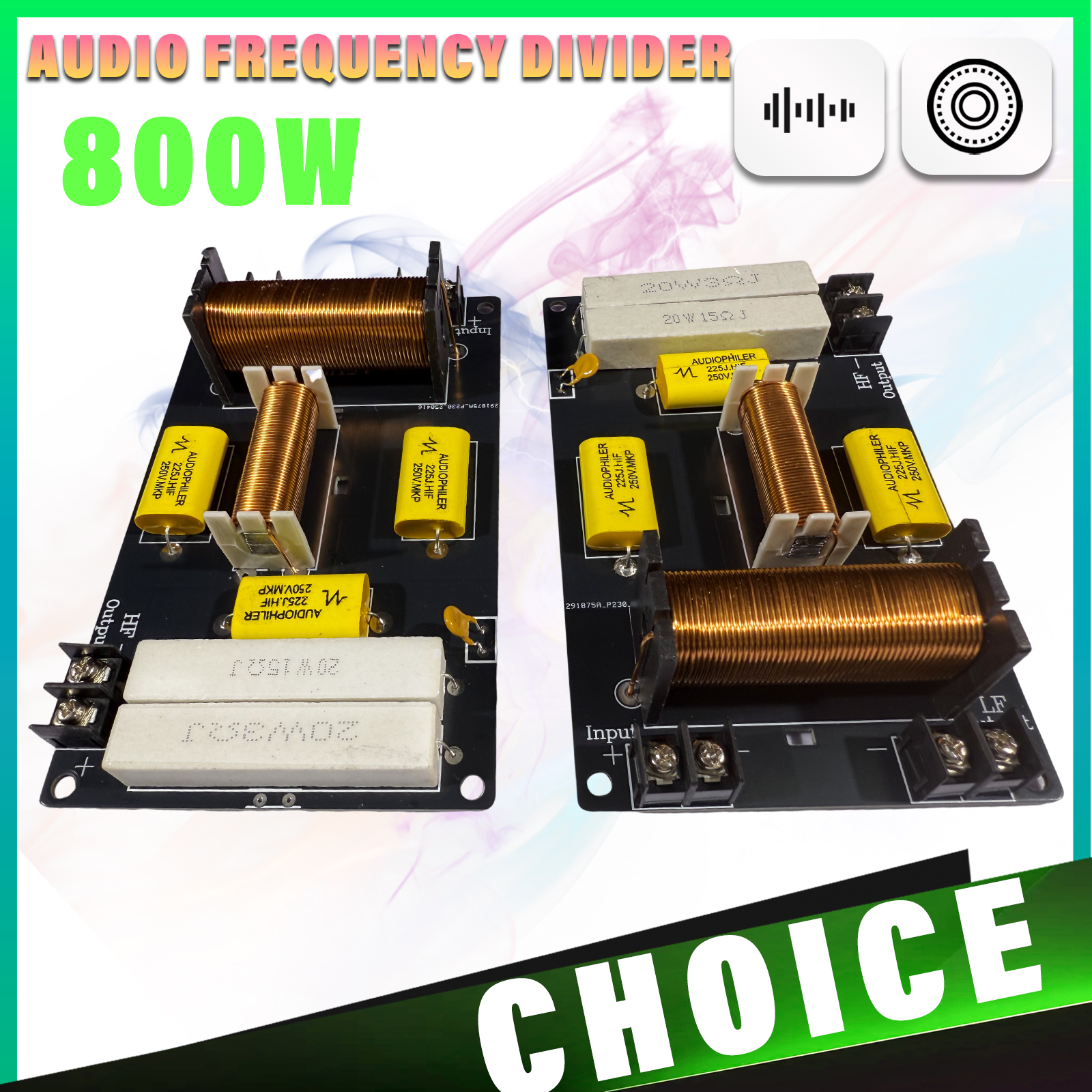Audio frequency divider 800W 2 – обзор и цена Home Theater Speaker