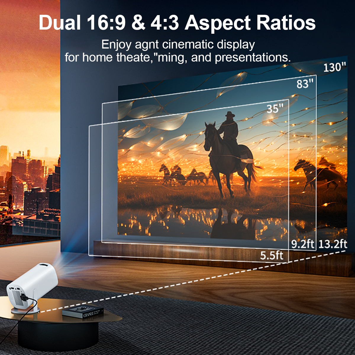 Mini Projector with WiFi & Blu – обзор и цена Home Cinema Gaming