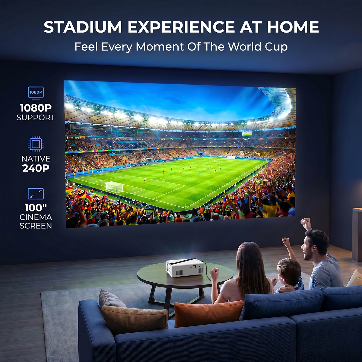 Mini Portable Projector LED Mi – обзор и цена Home Cinema Gaming