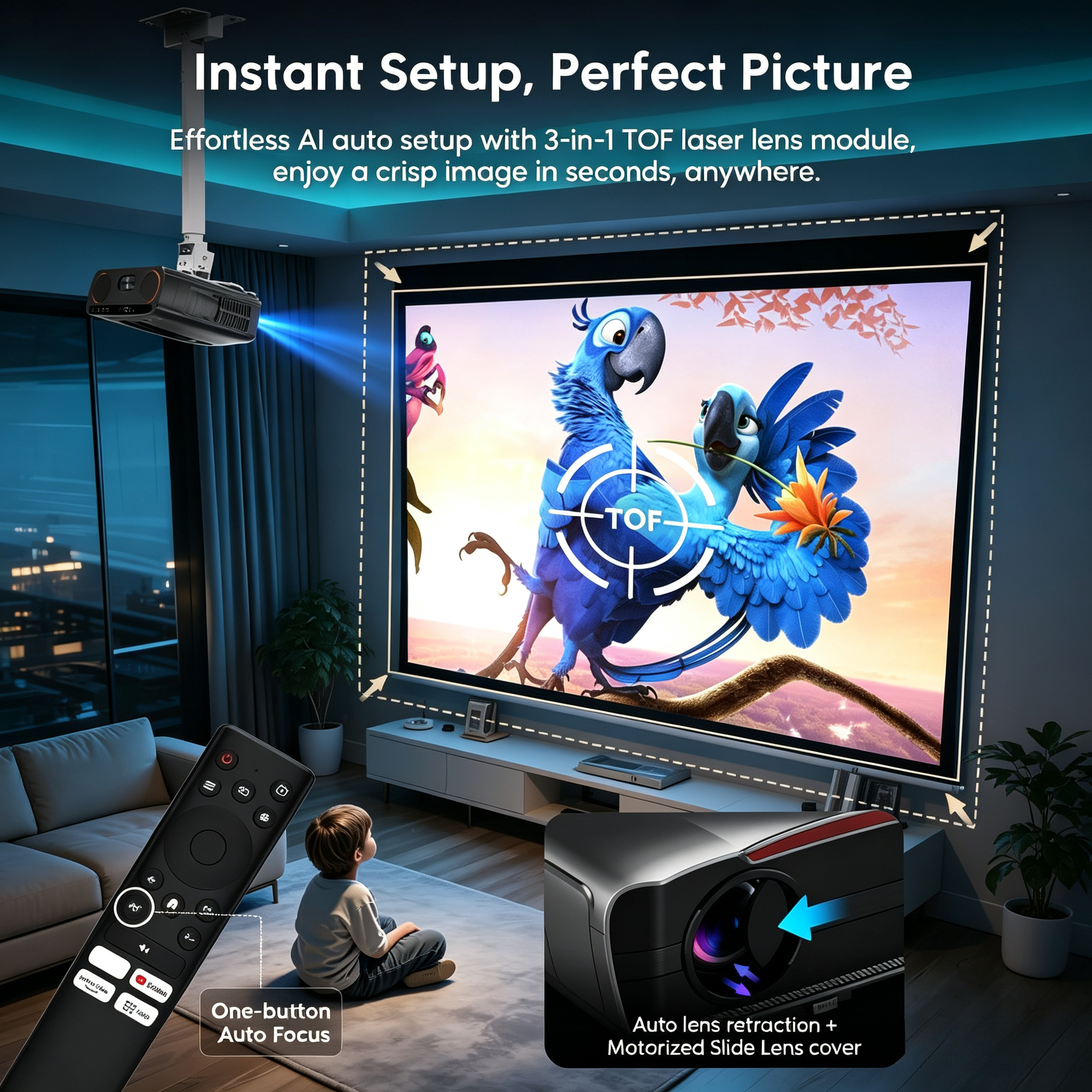 New 4K Smart Projector Netflix – обзор и цена Netflix Home Cinema