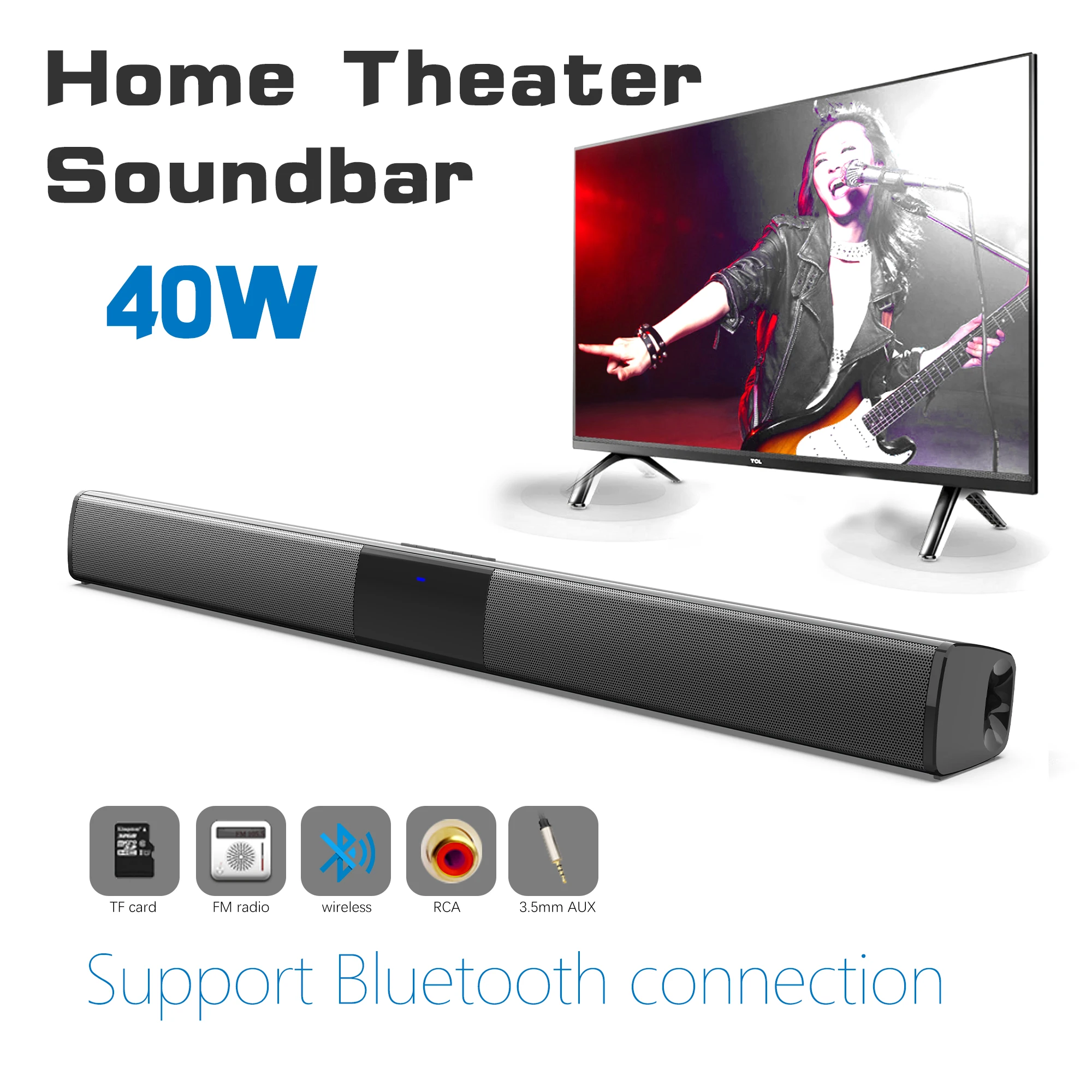 40W High Power Soundbar for TV – обзор и цена Home Cinema Audio System