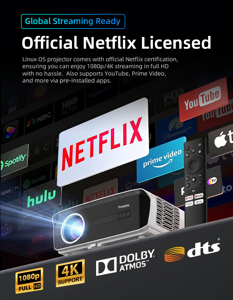 Native 1080P 1850ANSI Beam Por – обзор и цена Netflix Home Cinema