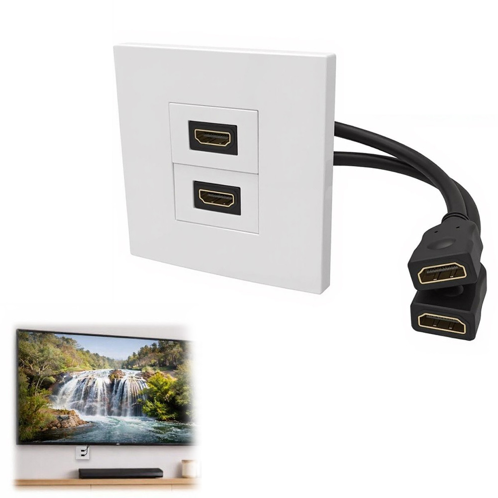 Dual-Port Wall Plate Faceplate – обзор и цена Home Cinema Gaming