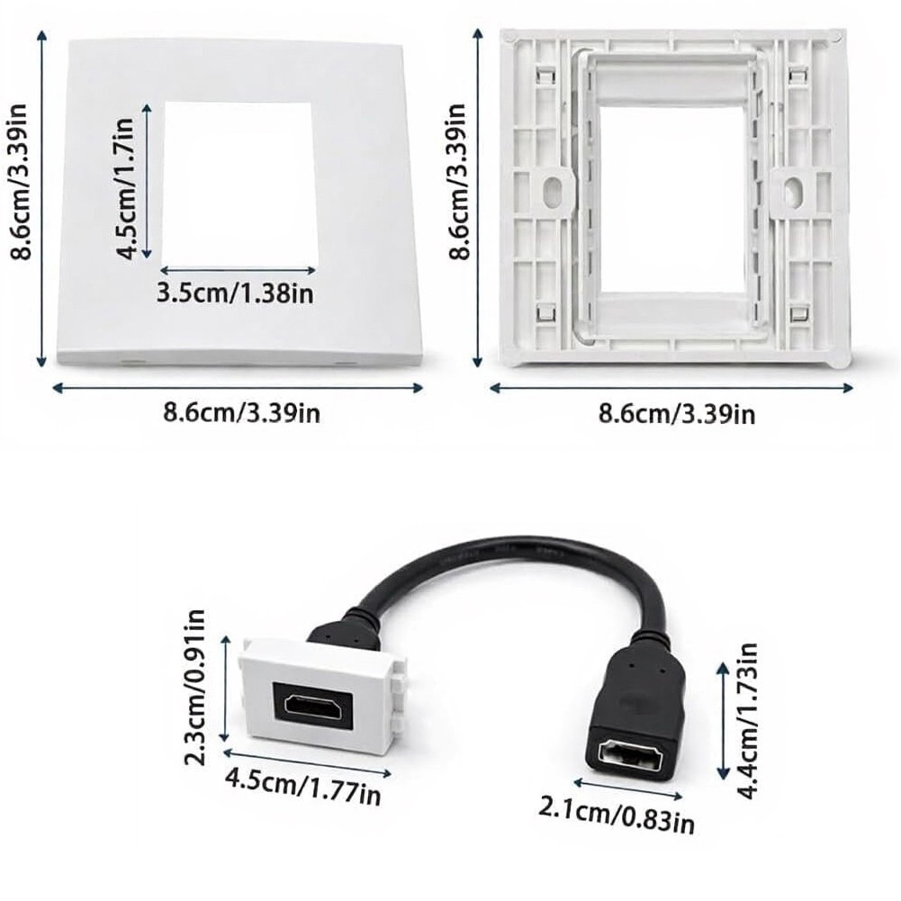Dual-Port Wall Plate Faceplate – обзор и цена Home Cinema Gaming