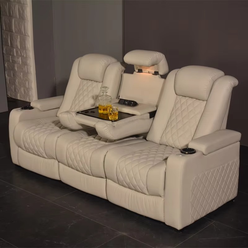 White Color 3seater Electric C – обзор и цена Home Cinema Interiors