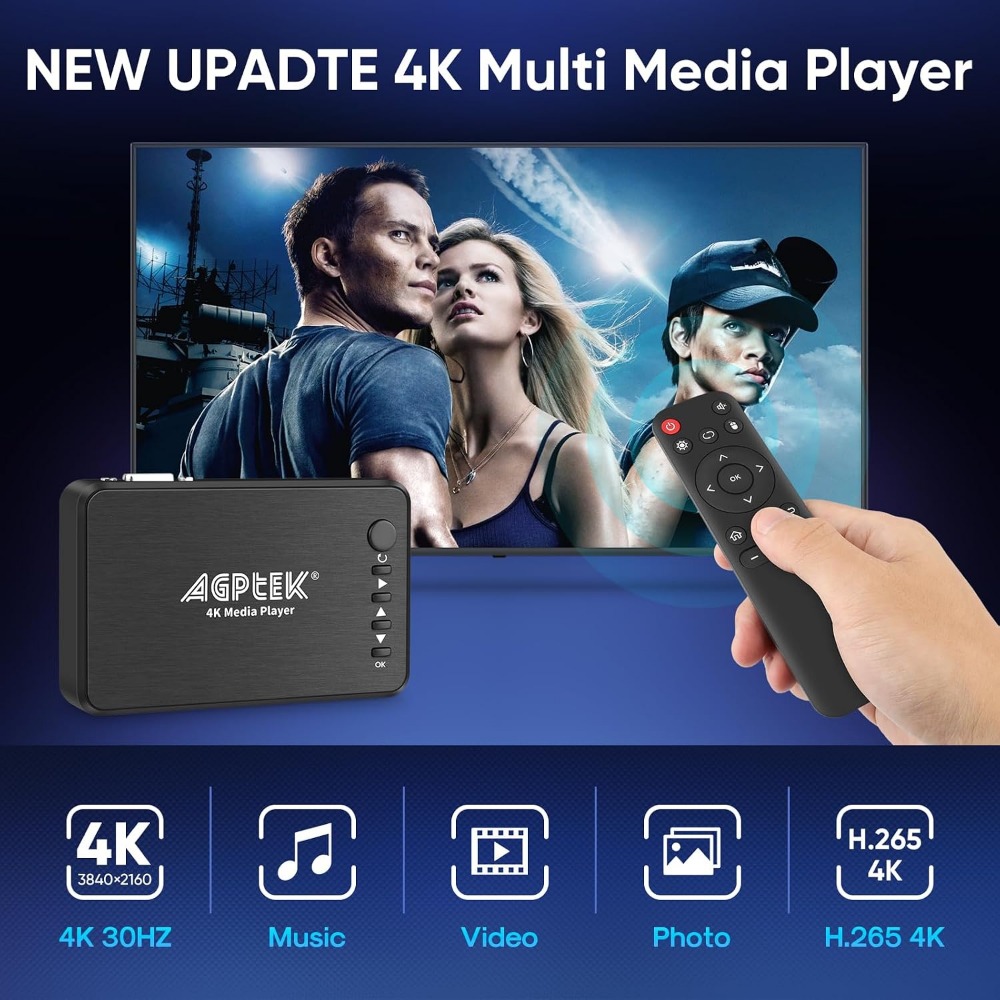 4K@30Hz HDMI Media Player Supp – обзор и цена 4K Media Player