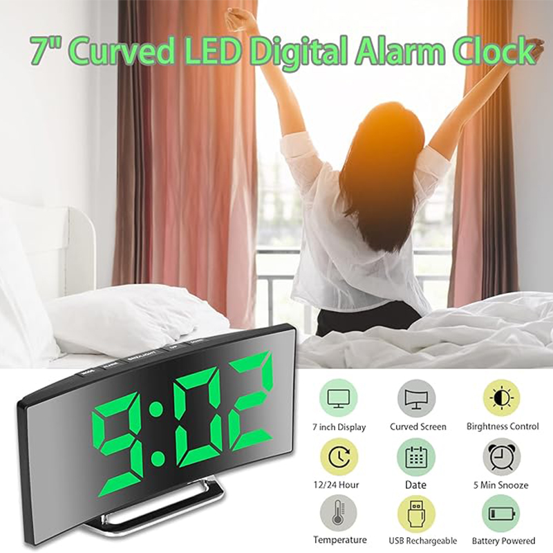 LED Digital Alarm Clock Curved – обзор и цена Home Cinema Screen