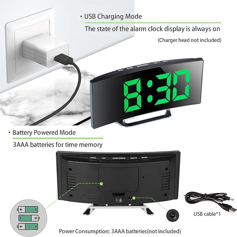 LED Digital Alarm Clock Curved – обзор и цена Home Cinema Screen