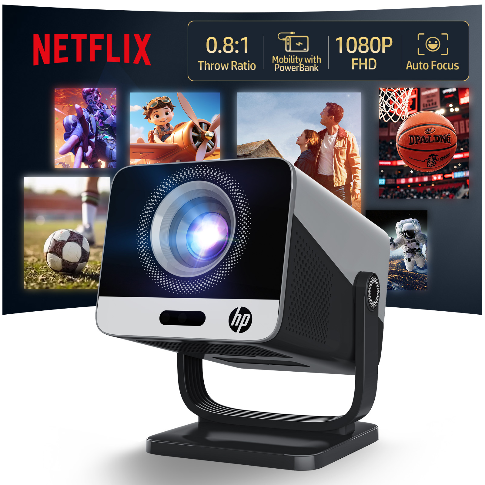 HP MC475 Projector Netflix Lic – обзор и цена Netflix Home Cinema