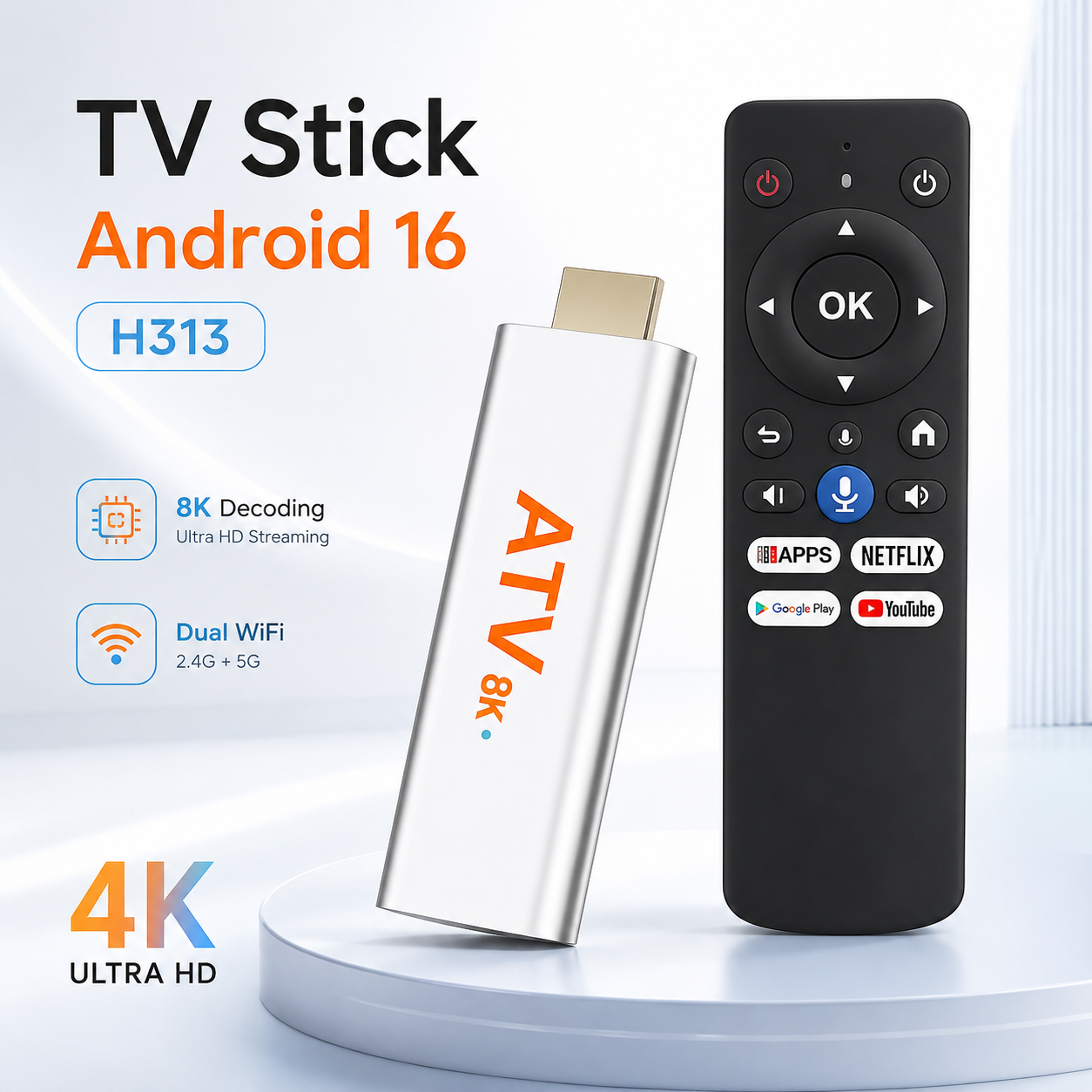 Android 16 TV Stick Allwinner  – обзор и цена 4K Media Player