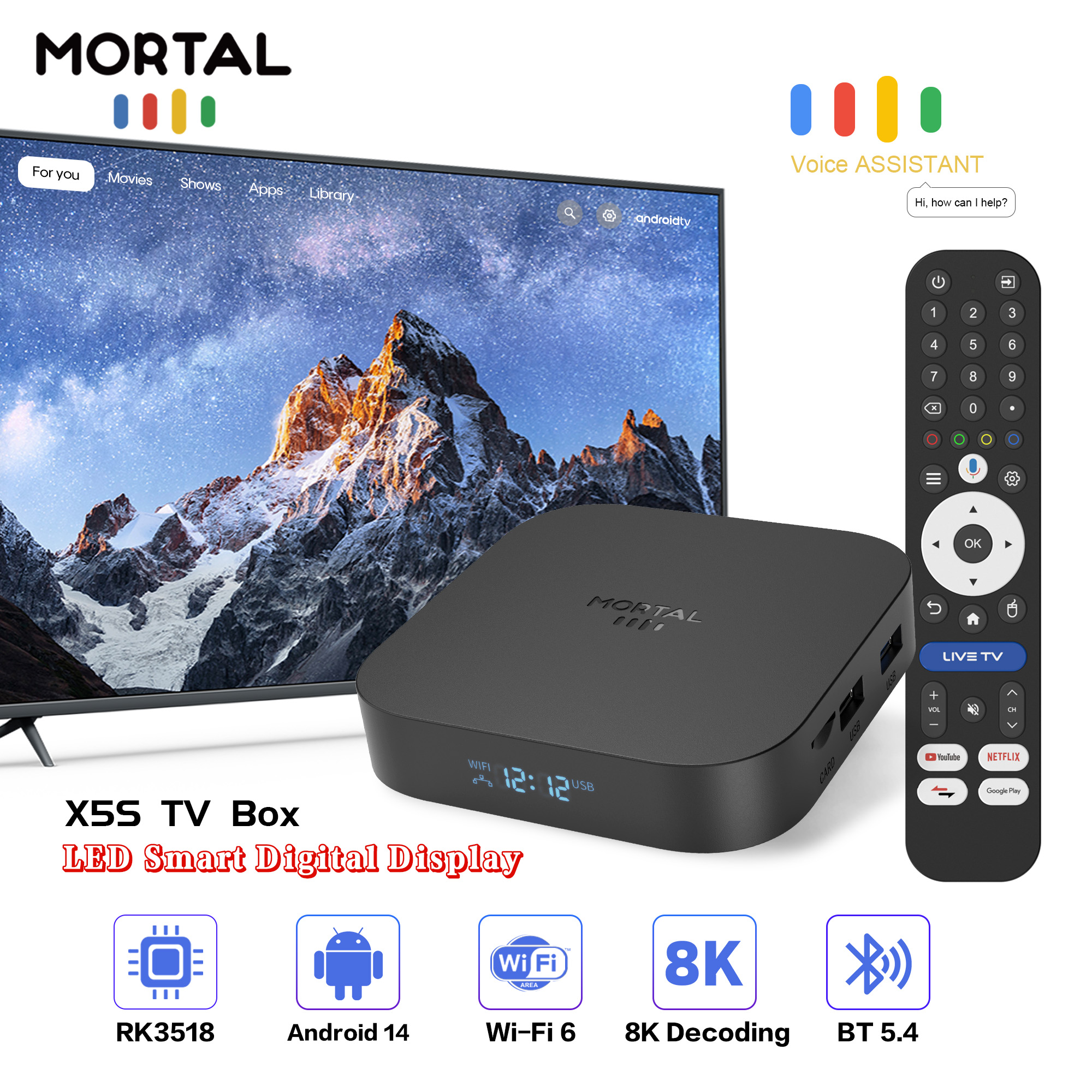 Latest X5S Android 14 TV Box 8 – обзор и цена Netflix Home Cinema
